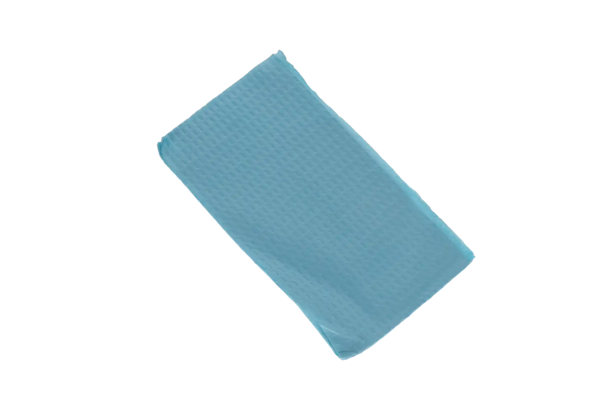 Choice Specialty Contour Neck Bibs, 2-Ply Tissue/1-Ply Poly, 17" x 18", Blue, 500/Case, 917343 thumbnail 5