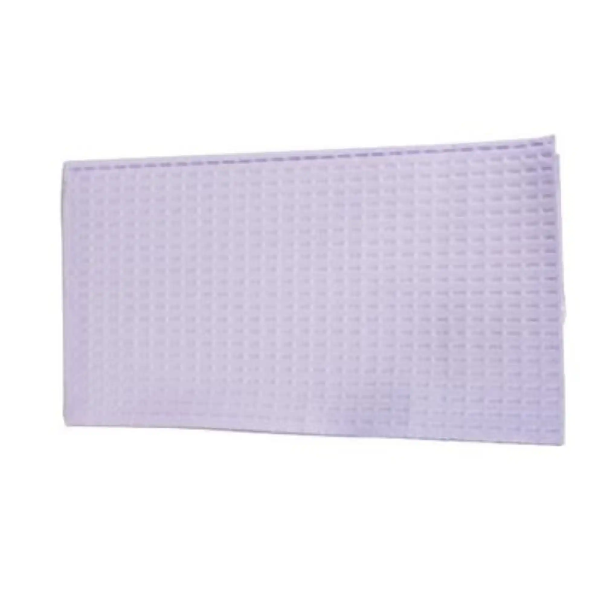 Choice Specialty Contour Neck Bibs, 2-Ply Tissue/1-Ply Poly, 17" x 18", Lavender, 500/Case, 917345 thumbnail 3