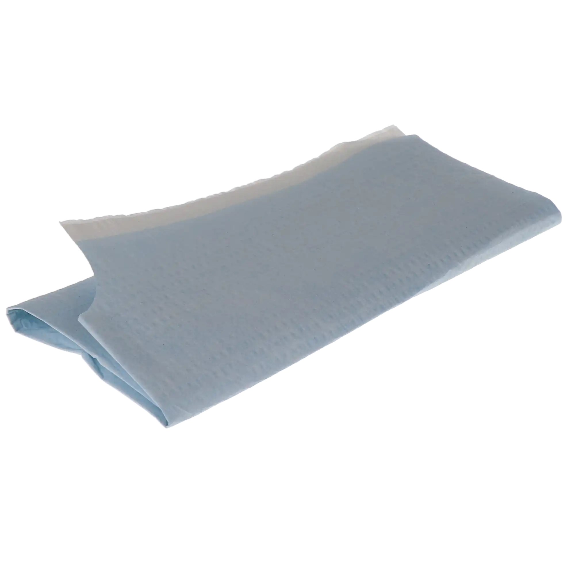 TIDI Everyday Endo/Prophy Bib, 29" x 21", Blue, Tissue/Poly/Tissue, Waist-Length with Contour Neck, 100/Case, 917483 thumbnail 3