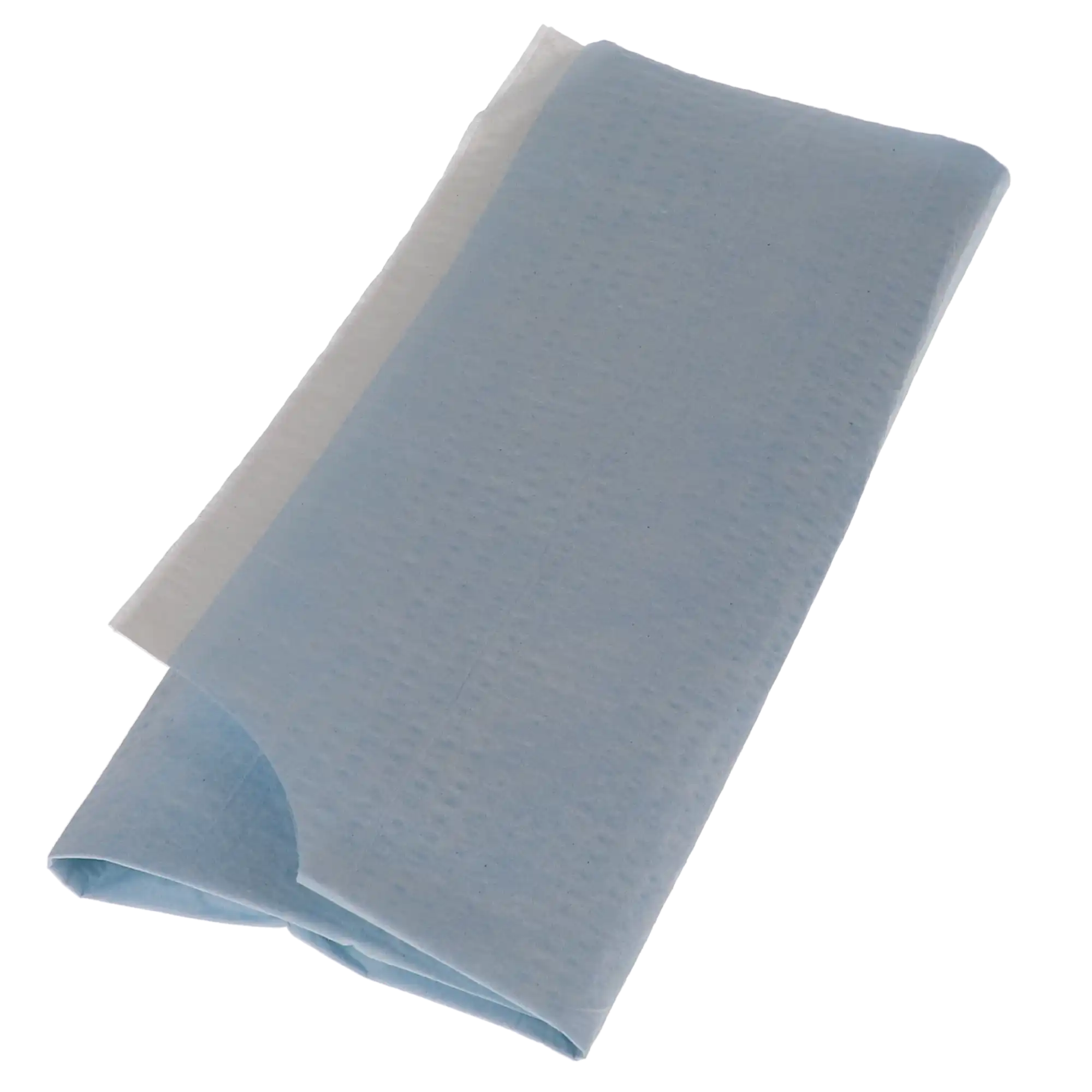 TIDI Everyday Endo/Prophy Bib, 29" x 21", Blue, Tissue/Poly/Tissue, Waist-Length with Contour Neck, 100/Case, 917483 thumbnail 4