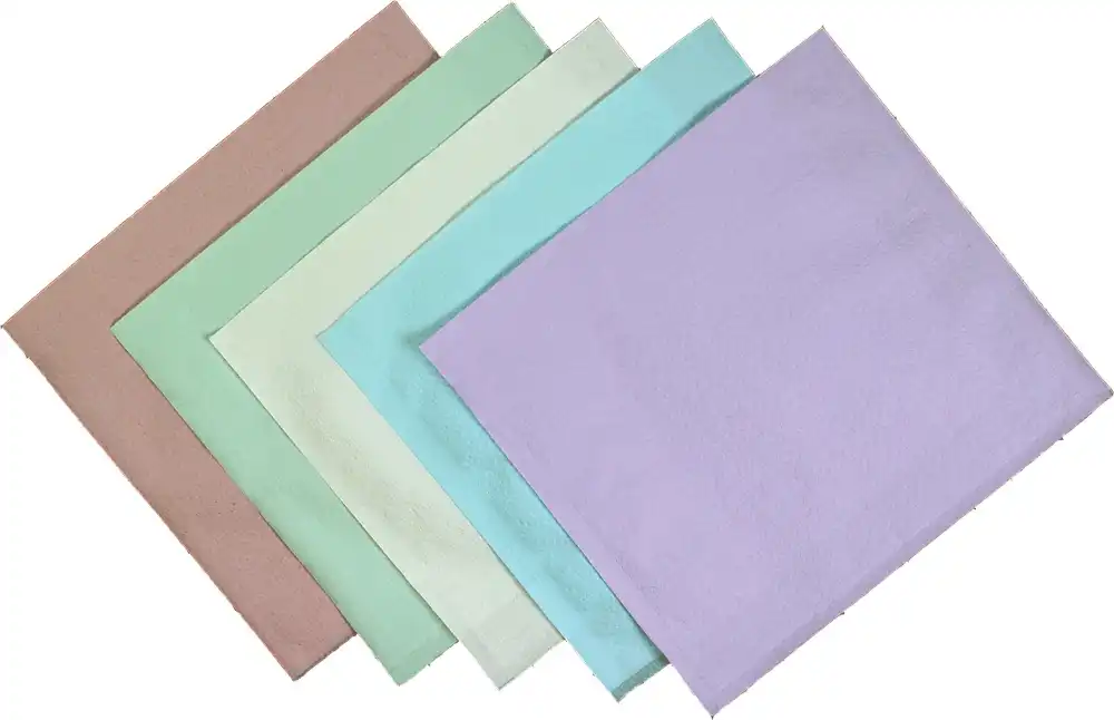Tidi Products Choice Poly-Back Patient Towels, 3-Ply Tissue with Poly Back, Waffle-Embossed, 13" x 18", Mauve, 500/Case, 917406 thumbnail 3