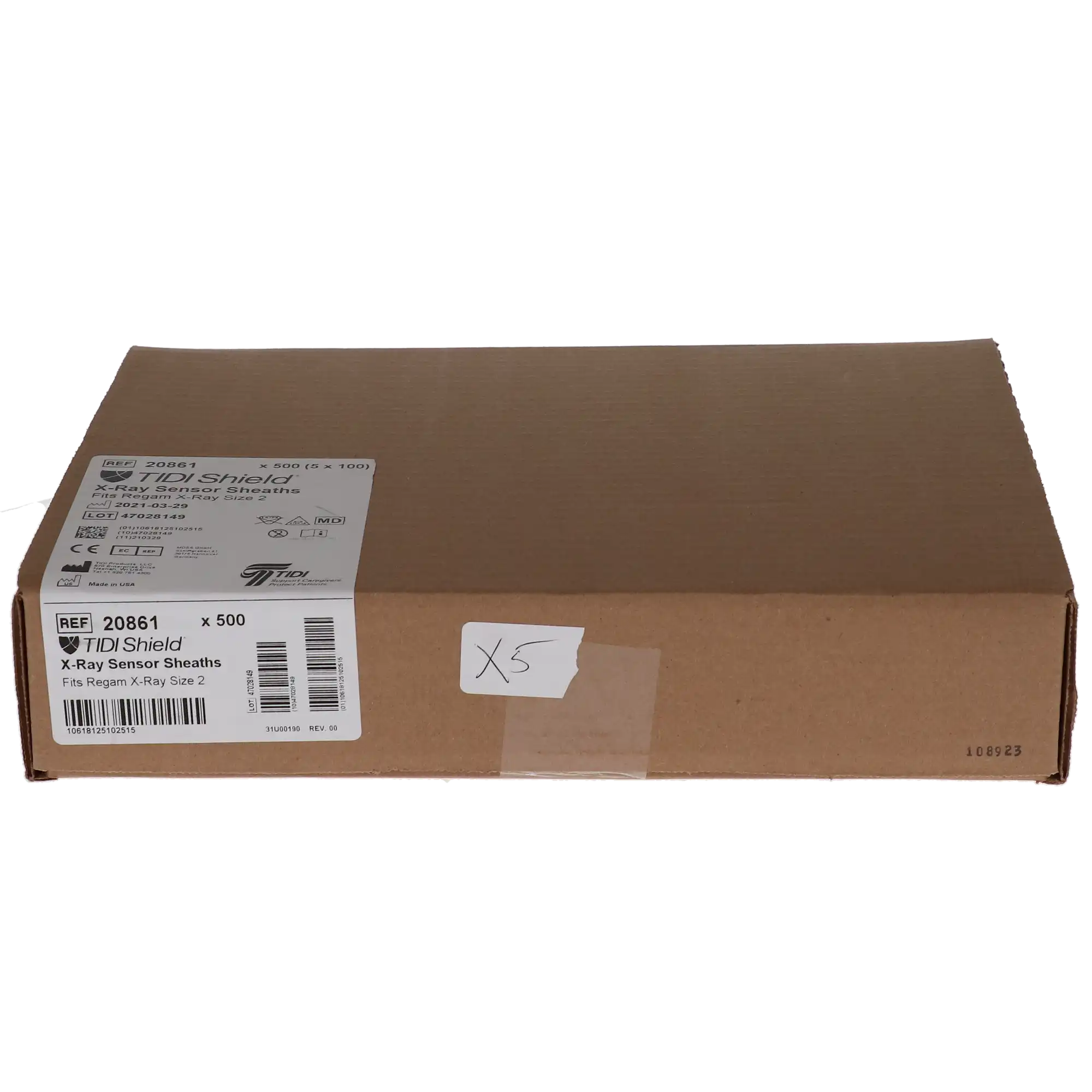 Tidi Size 2 Regam/B-131 Digital X-ray Sensor Sheath, 1 x 1.405 in Sensor Tip, 100/Box thumbnail 4