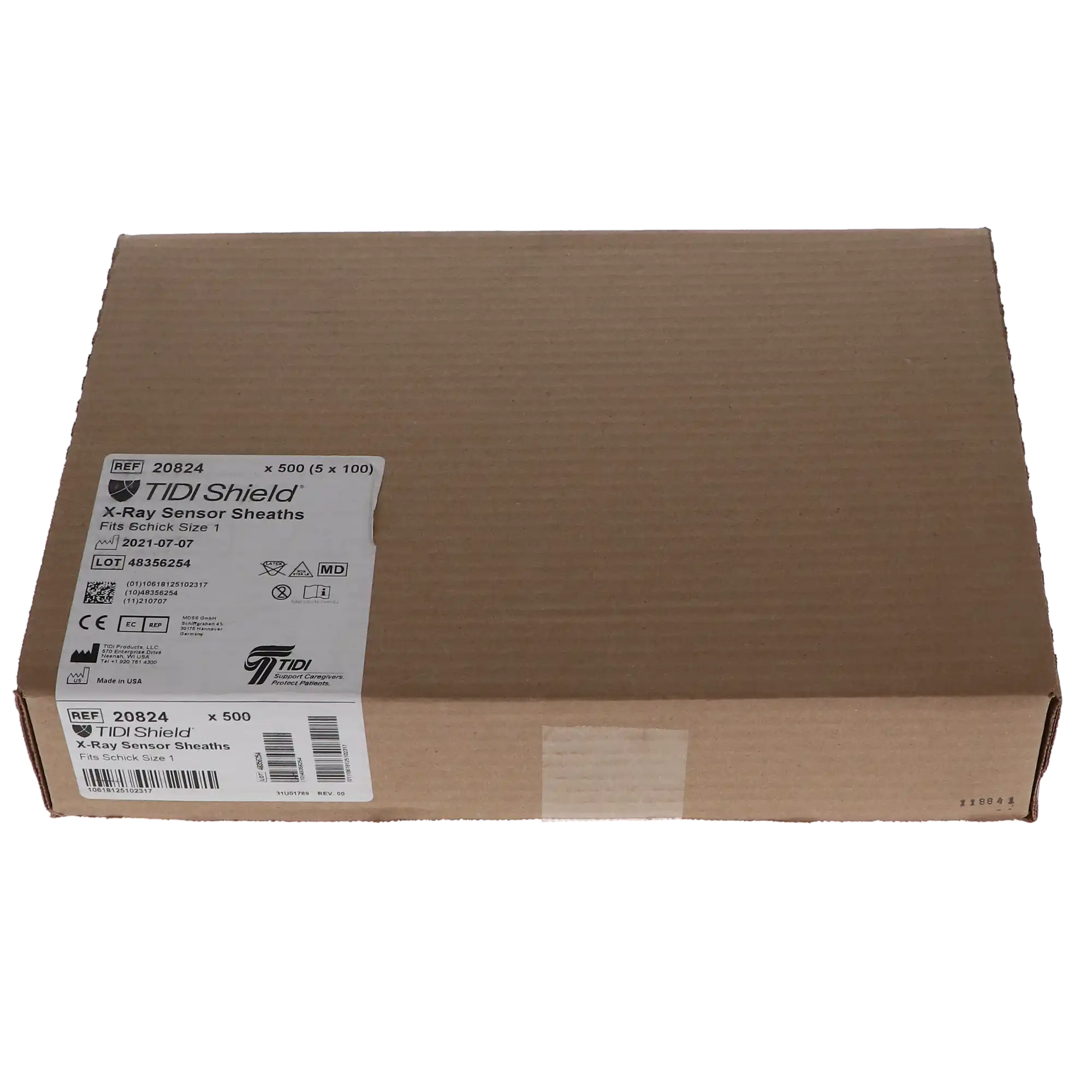 Tidi Digital X-Ray Sensor Sheaths for Schick, Size 1, 100/Pk thumbnail 4