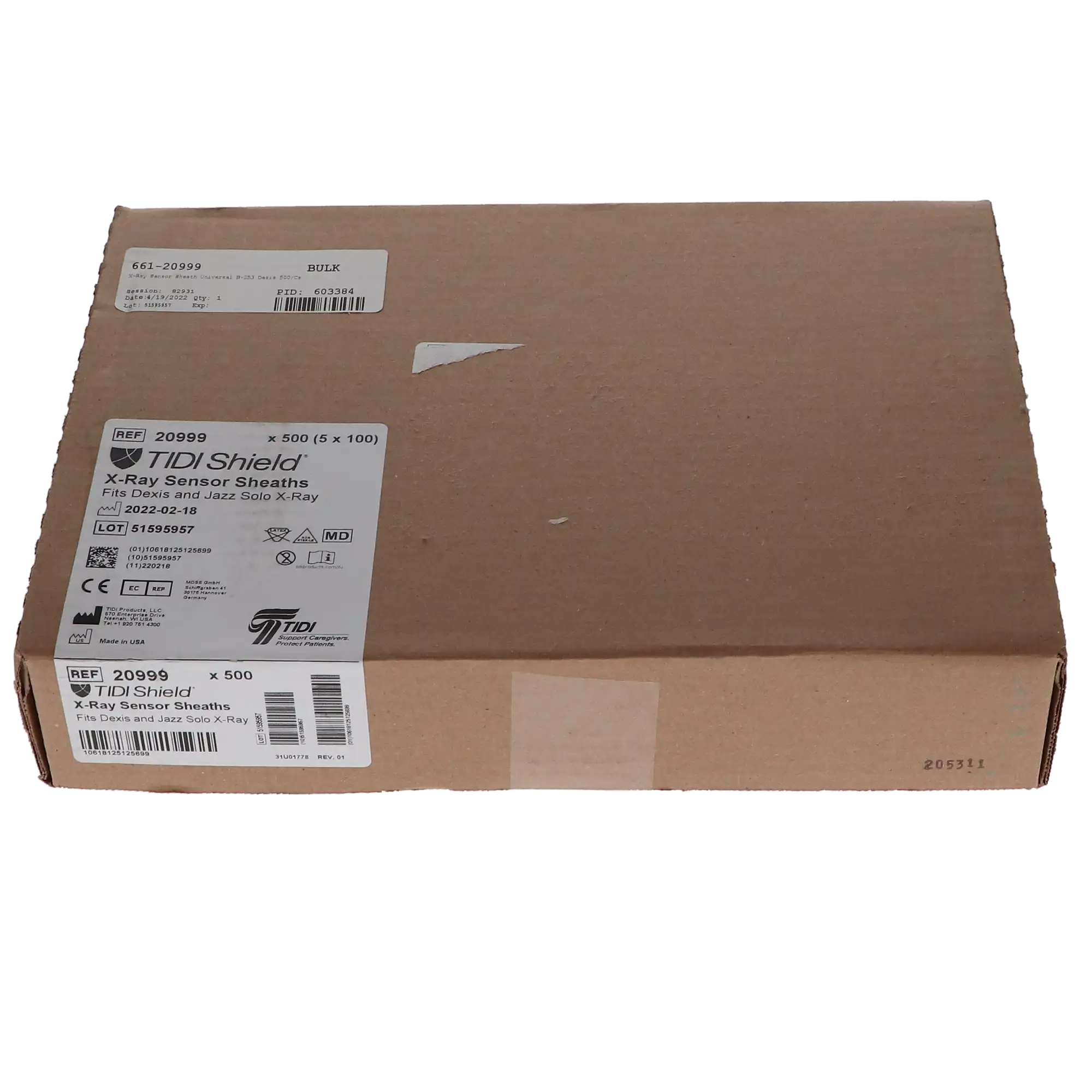 Tidi Products Custom Digital X-ray Sensor Sheaths/Covers for Dexis, Universal, 100/Pk, 20999 thumbnail 4