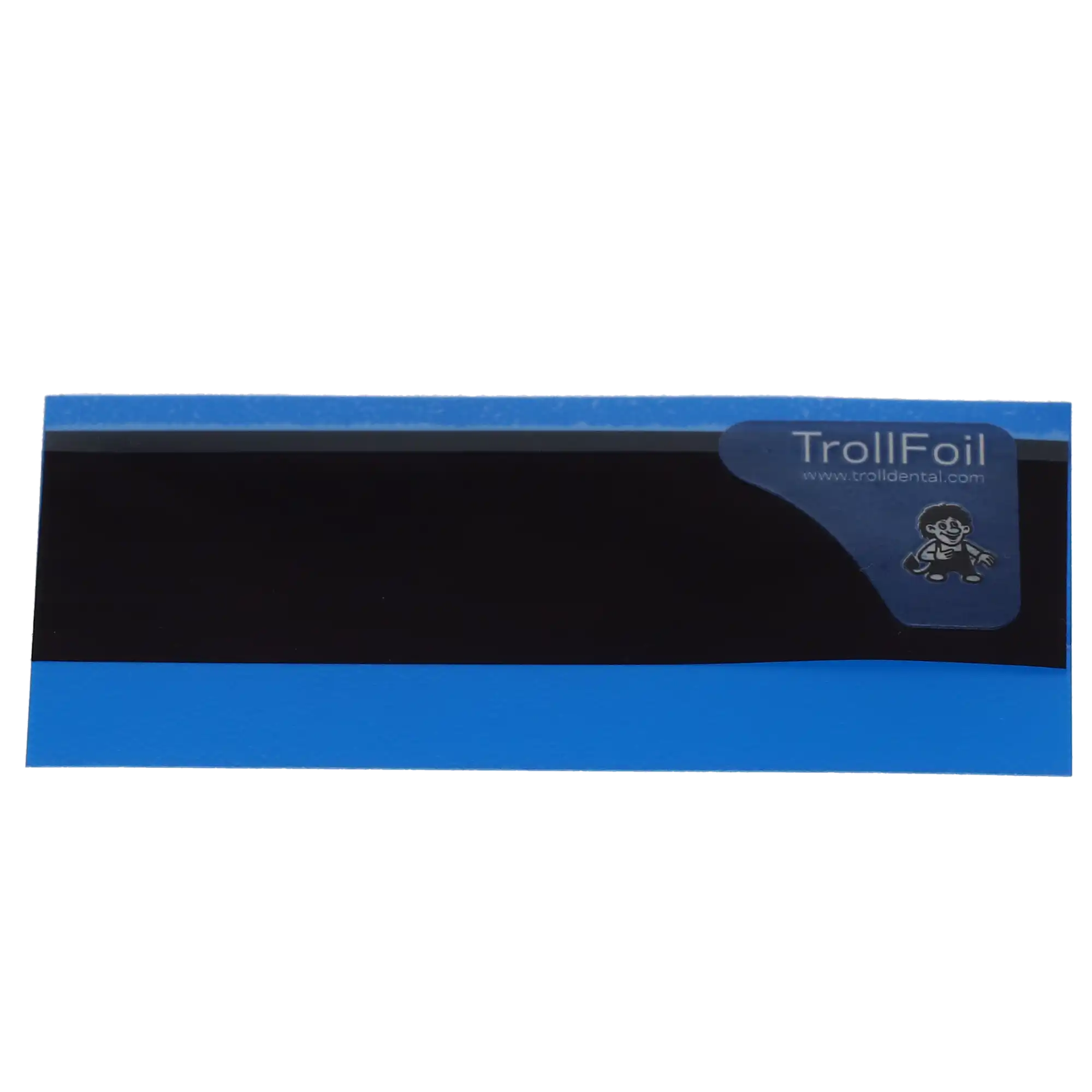 TrollFoil Double-Sided Articulating Foil, Blue, 8 Microns, Pre-Mounted, 3" x 3/4", 100/Pk, 12000101 thumbnail 3