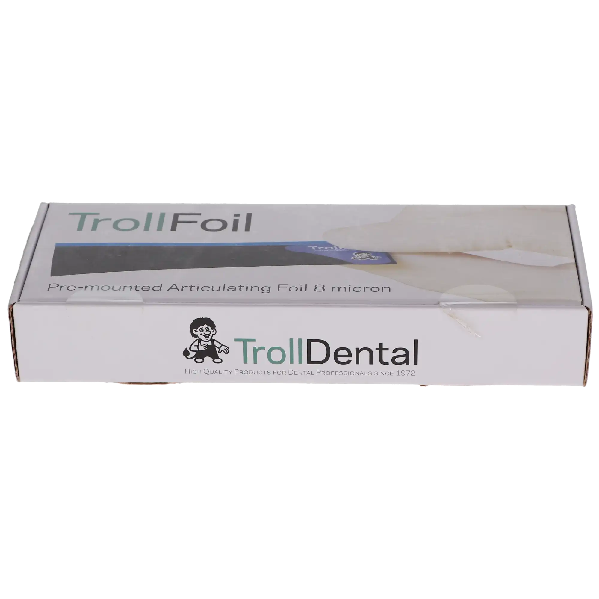 TrollFoil Pre-Mounted Double-Sided Articulating Foil, 8 Microns, Blue, 3" x 3/4", 500/Box, 12000501 thumbnail 5