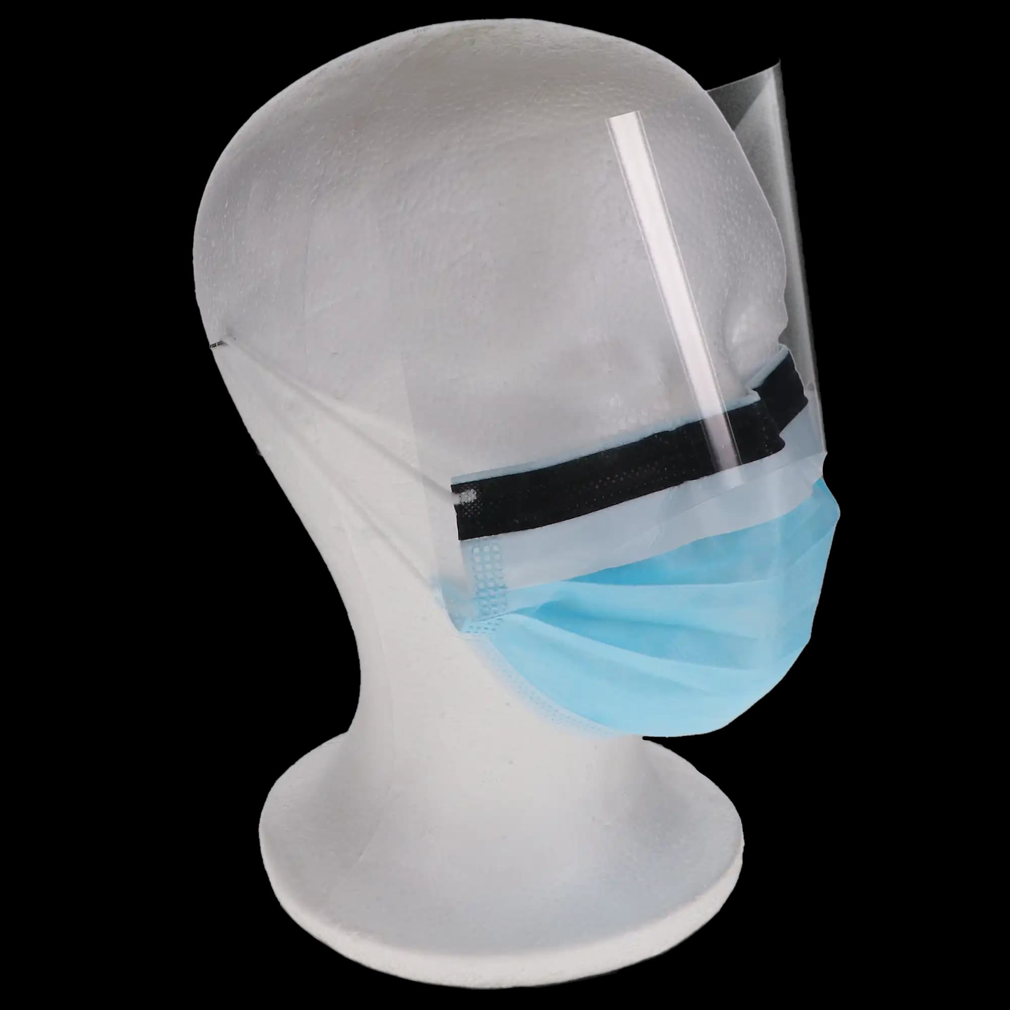 Valumax Ultra 3-in-1 Earloop Mask with Splash Visor, Sky Blue, ASTM Level 3, 25/Box, 5673E-SB thumbnail 2