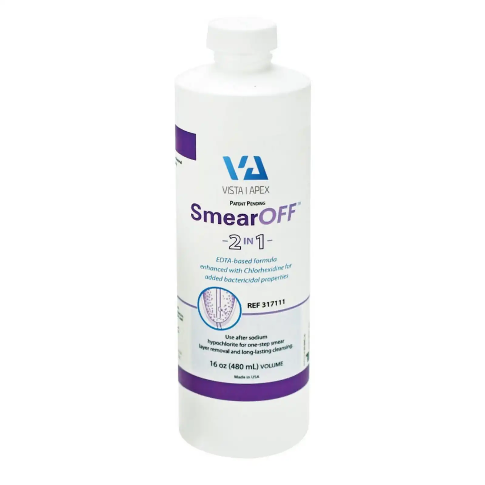 SmearOFF 2-in-1 EDTA/CHX Irrigation Solution, 16 oz (480 mL) Bottle, 317111 thumbnail 5