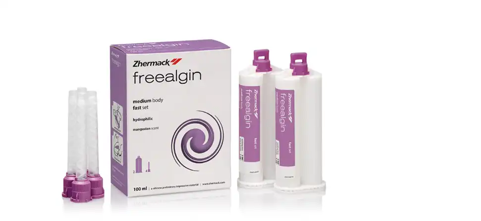 Freealgin Alginate Replacement Impression Material, Fast Set, Standard Pack, 50 ml, Mangosteen, 2/Pk, C300110 thumbnail 2