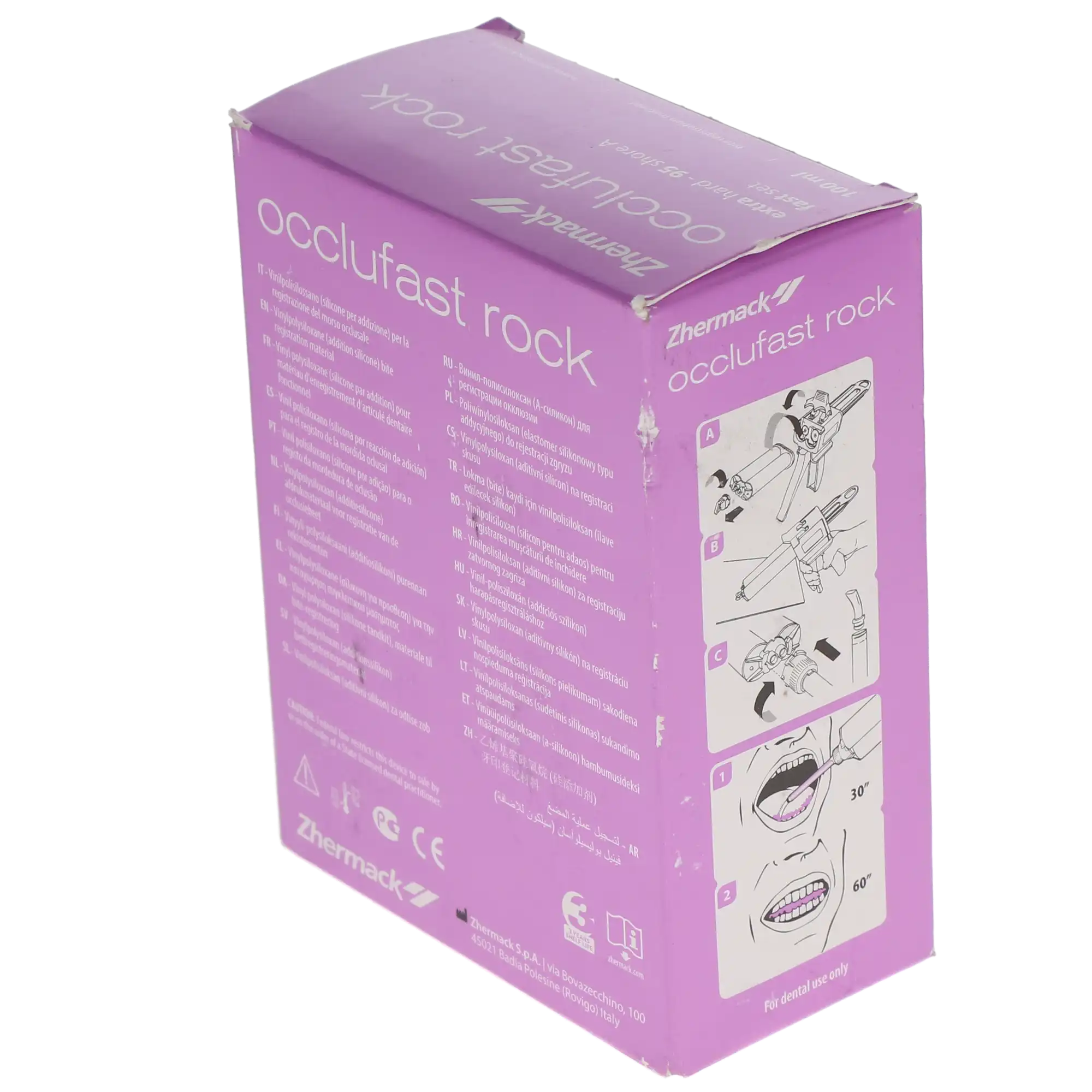 Occlufast Rock Bite Registration Material, A-Silicone, Fast Set 60 Seconds, 2 x 50 mL Cartridges with 12 Mixing Tips, C200726 thumbnail 5