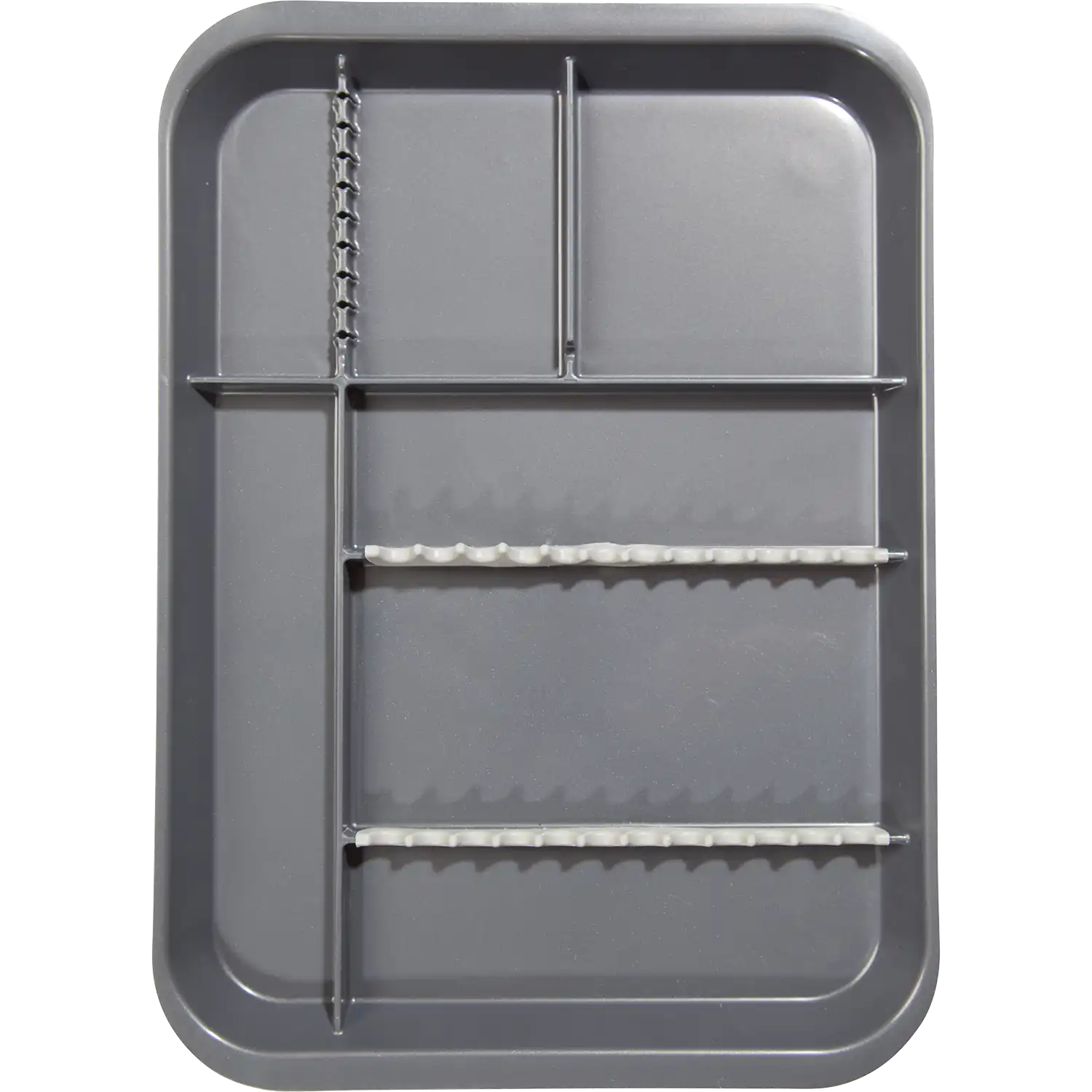 Zirc B-Lok Divided Setup Tray, Gray, Size B, 13-3/8" x 9-5/8" x 7/8", 1/Pk, 20Z451I - Zirc Divided B-Lok Setup Tray - Image 1