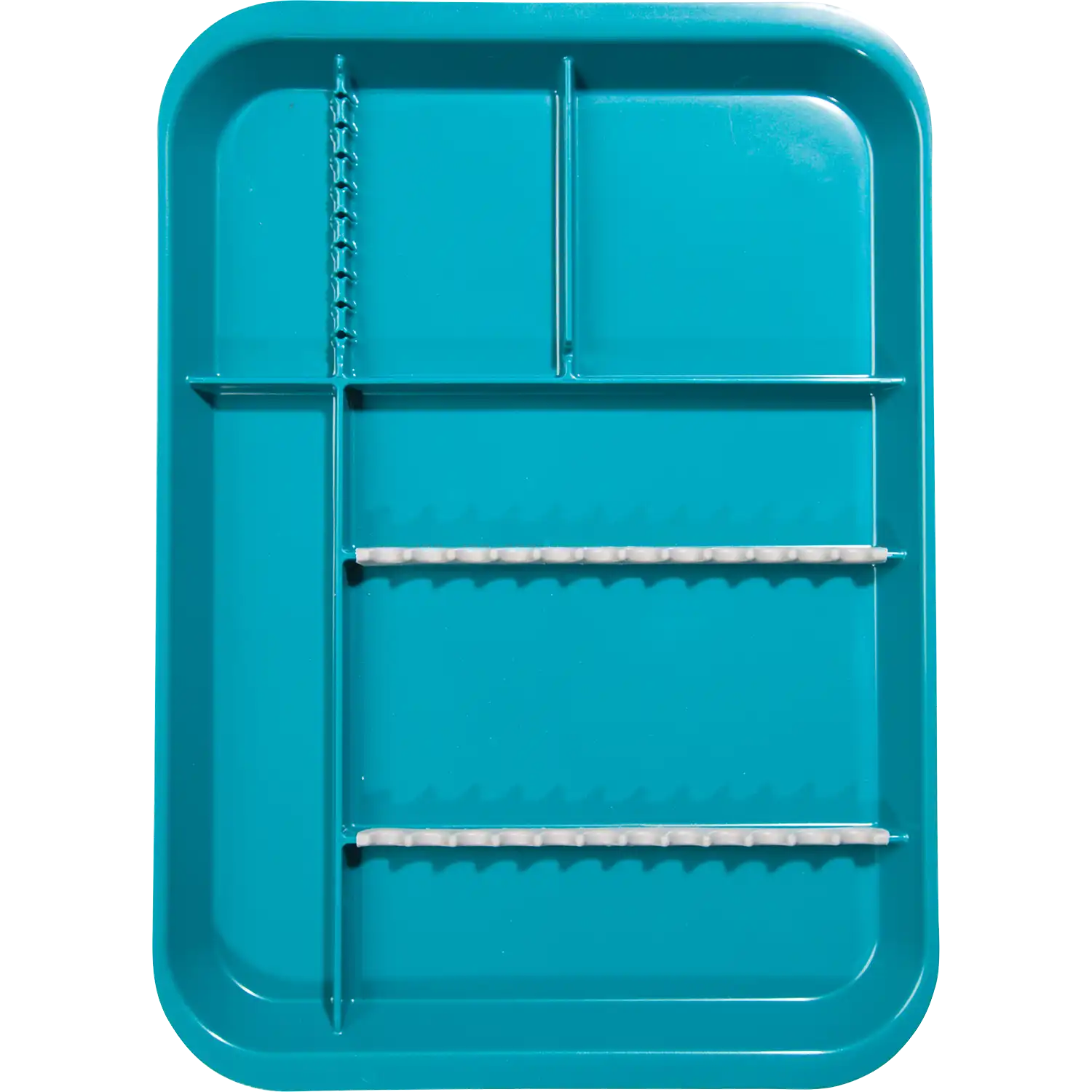 Zirc B-Lok Divided Setup Tray, Teal, Size B, 13-3/8" x 9-5/8" x 7/8", 1/Pk, 20Z451J thumbnail 2