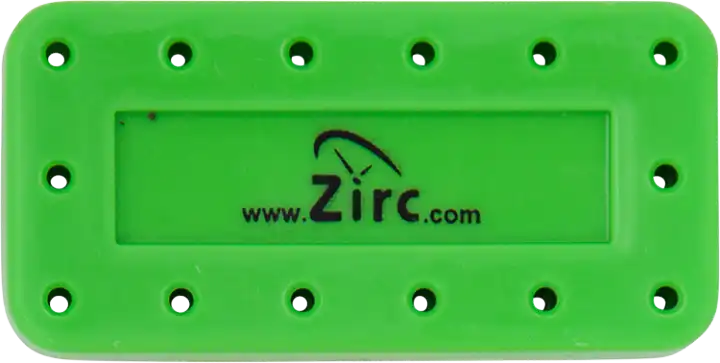 Zirc Dental 14-Hole Magnetic Bur Block, Neon Green, 1/Pk, 50Z403P thumbnail 2