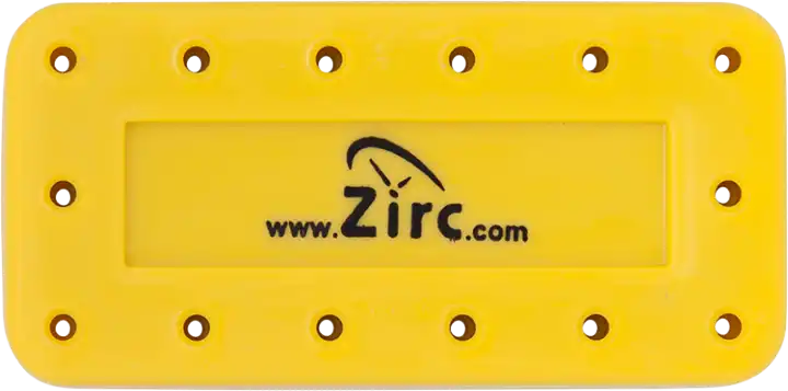 Zirc 14-Hole Magnetic Bur Block, Neon Yellow, 50Z403O, 1/Pk thumbnail 2