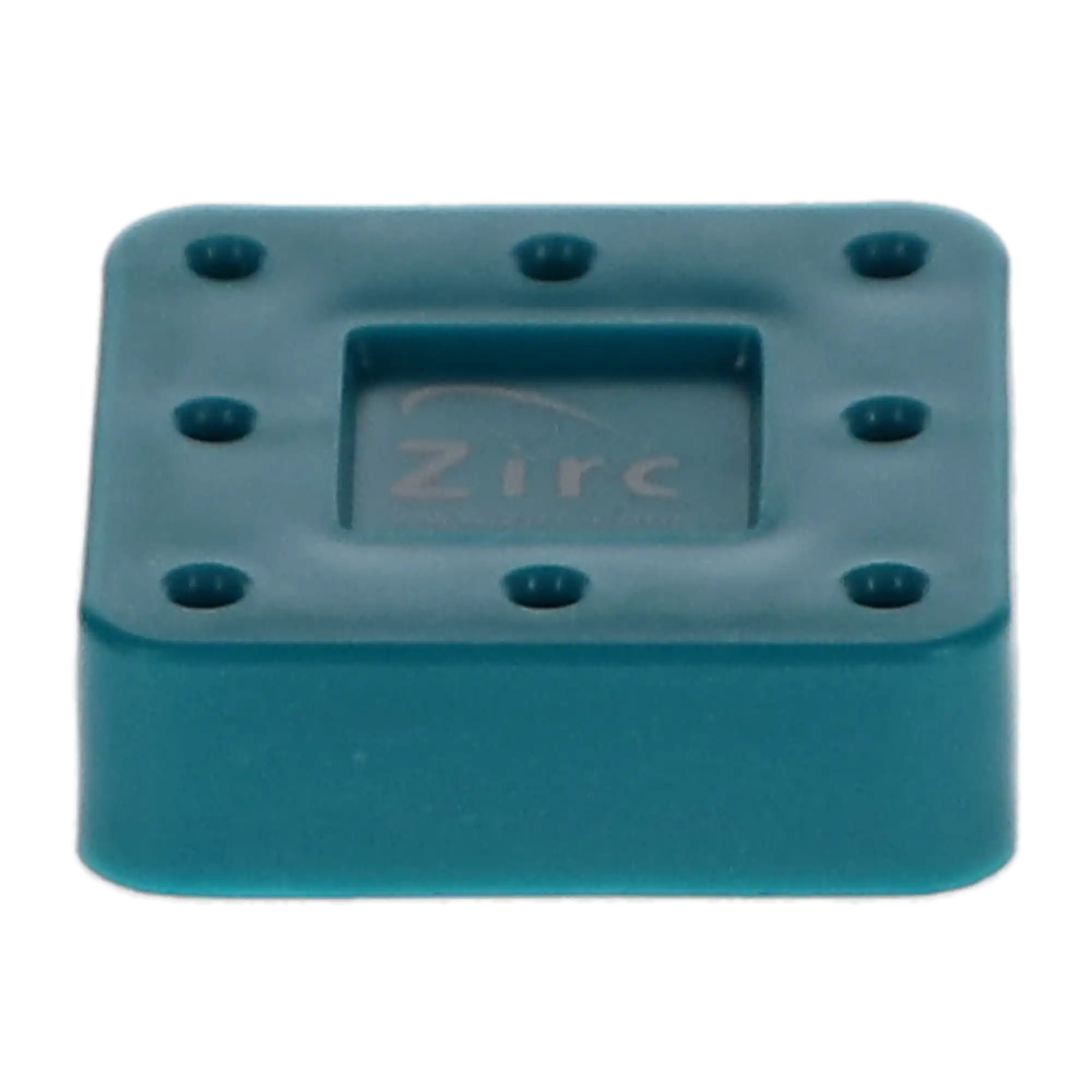 Zirc 8-Hole Magnetic Bur Block, Teal, 1/Pk, 50Z400J thumbnail 2