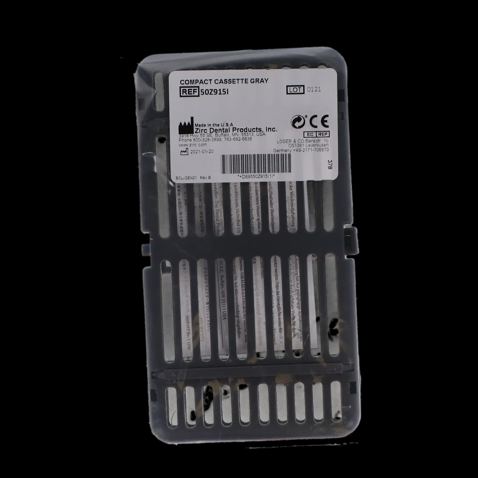 Zirc Compact Cassette, Gray, 8-Instrument, 50Z915I thumbnail 5