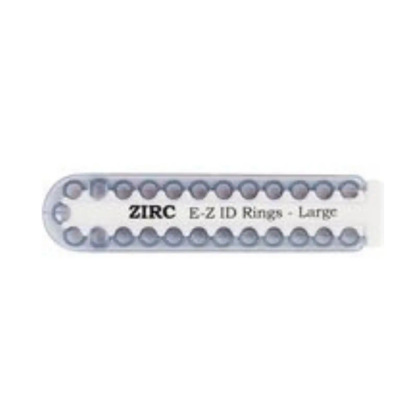 Zirc E-Z ID Instrument Rings, Large, Blue, 1/4", 25/Pk, 70Z200B - Blue E-Z ID Rings Large Pack of 25 - Image 1