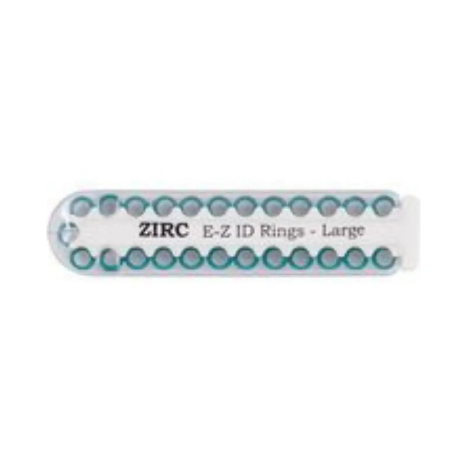 Zirc E-Z ID Instrument Rings, Large, Teal, 1/4" Diameter, 25/Pkg, 70Z200J thumbnail 2