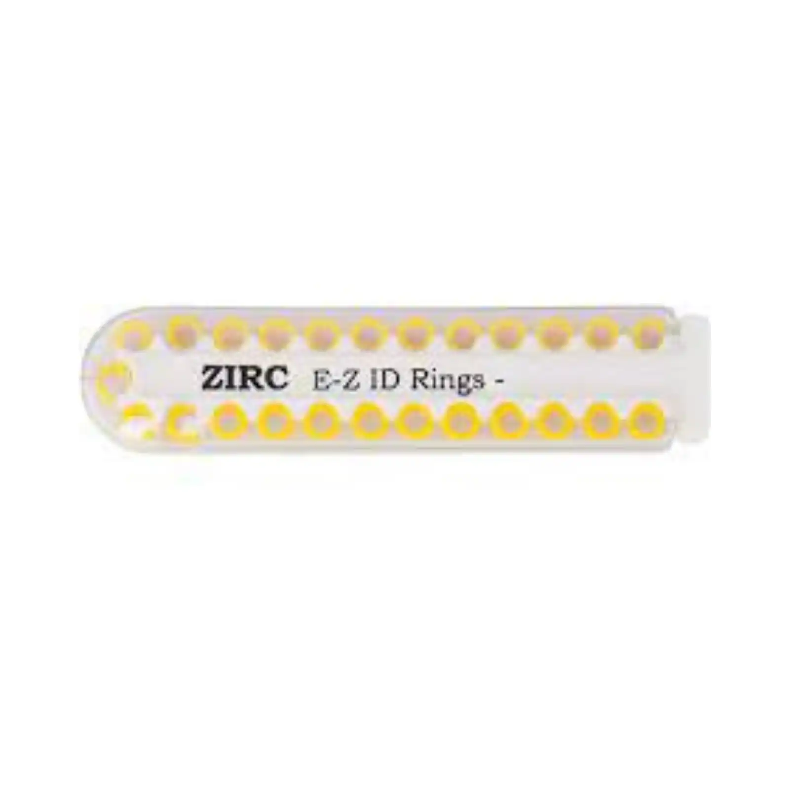 Zirc E-Z ID Instrument Rings, Large, Neon Yellow, 25/Pack, 70Z200O - Neon Yellow E-Z ID Rings Large Pack of 25 - Image 1