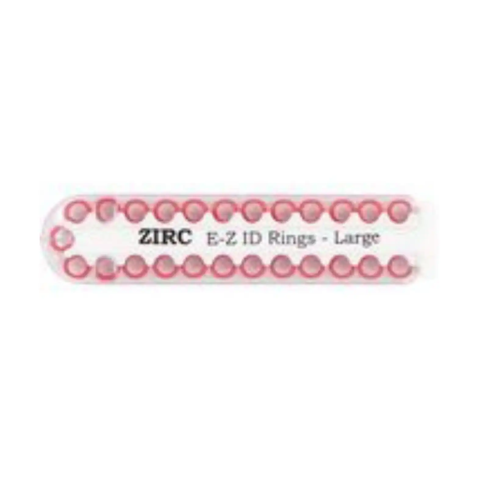 Zirc E-Z ID Instrument Rings, Large, Red, 25/Pk, 70Z200M - Red E-Z ID Rings Large Pack of 25 - Image 1