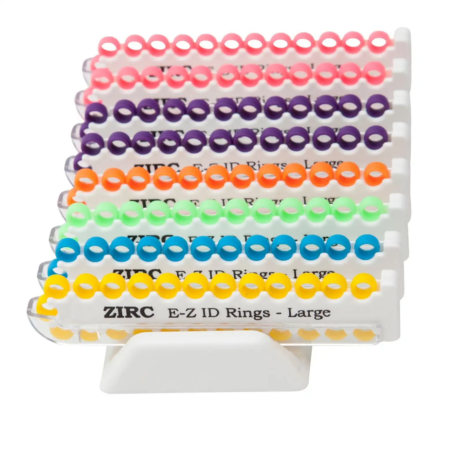E-Z ID Instrument Rings System, Large, Vibrant Assorted, 1/4" Rings, 200/Pk, 70Z210 thumbnail 2