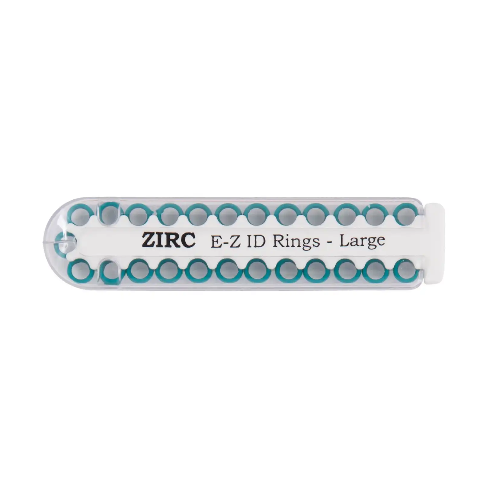 Zirc E-Z ID Instrument Rings, Small, Teal, 1/8" Diameter, 25/Pack, 70Z100J - Teal E-Z ID Rings Small Pack of 25 - Image 1