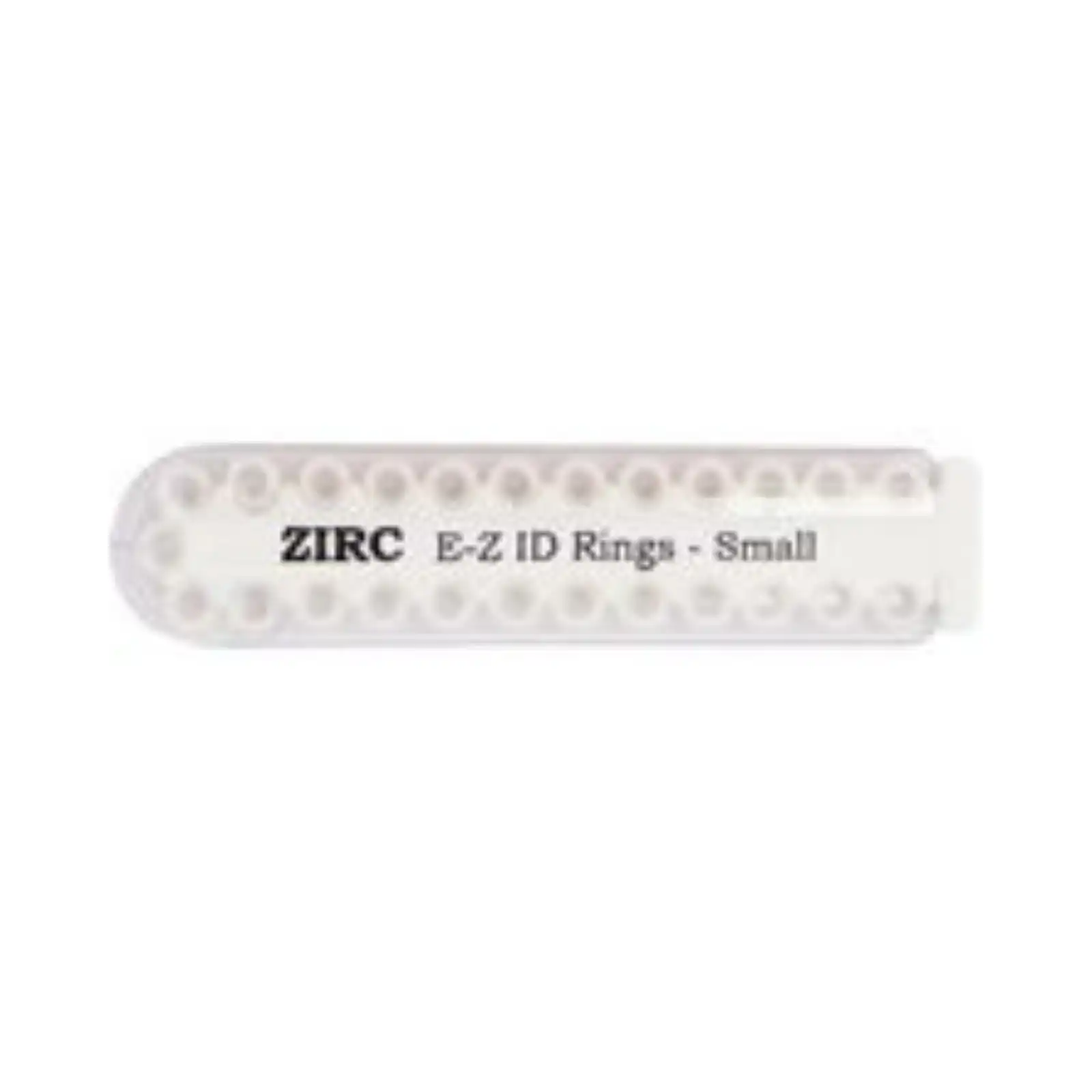 Zirc E-Z ID Instrument ID Rings, Small, White, 1/8" Diameter, 25/Pack, 70Z100A - White E-Z ID Rings Small Pack of 25 - Image 1