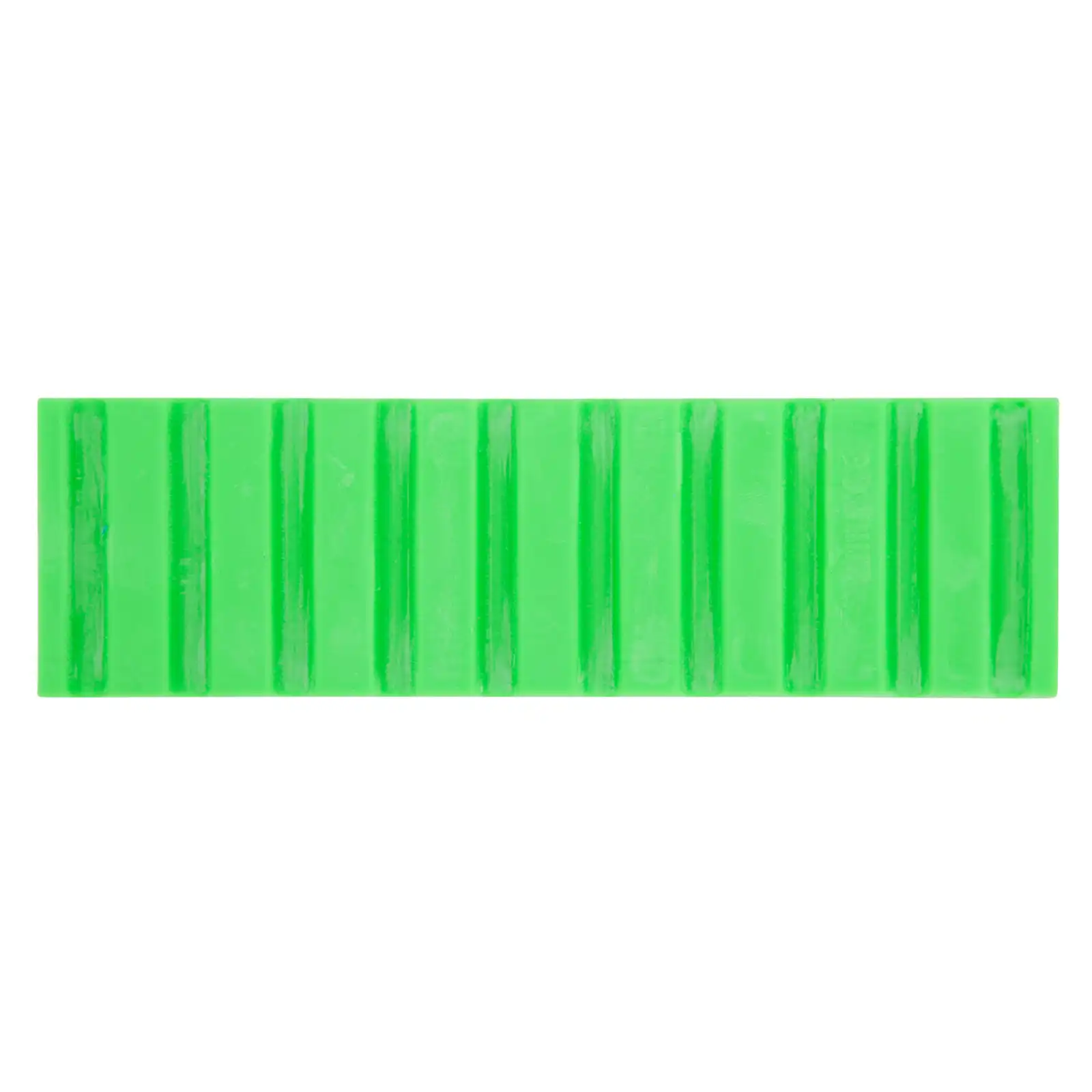 Zirc Dental Instrument Mat, Neon Green, Reversible, 6-3/4" x 2" x 3/8", Holds 10 Hand or 4 Surgical Instruments, 1/Pk, 20Z464P - Neon Green Instrument Mat - Image 1