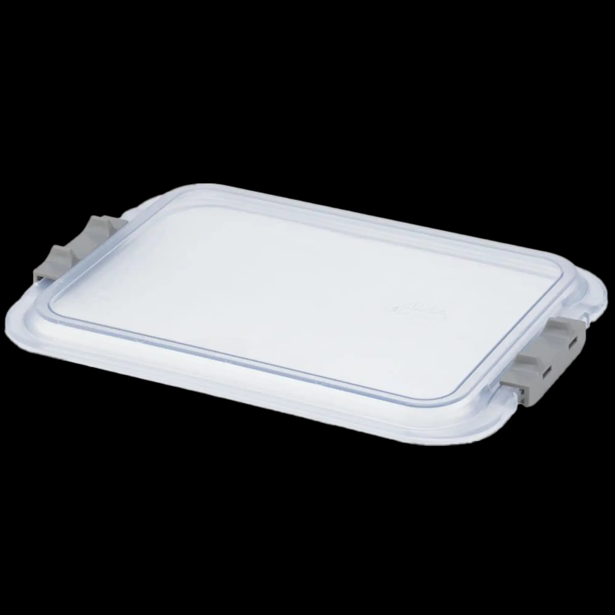 Zirc Safe-Lok Mini Tray Cover (F-Size), Clear, 9-7/8" x 6-5/8" x 1", 1/Pk, 20Z103 thumbnail 2