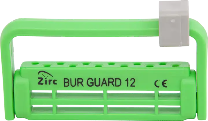 Zirc Steri-Bur Guard, 12-Hole, Neon Green, 50Z406P thumbnail 2