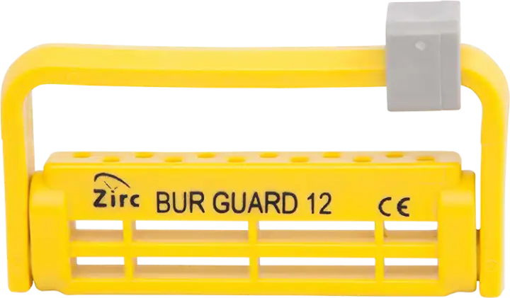 Zirc Steri-Bur Guard, 12-Hole, Neon Yellow, 50Z406O thumbnail 2