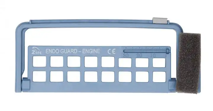 Zirc Steri-Endo Guard Engine Organizer, Blue, Holds 11 Engine & 5 Hand Files, 5-3/8" x 3/8" x 2-3/16", 1/Pk, 50Z452B thumbnail 4