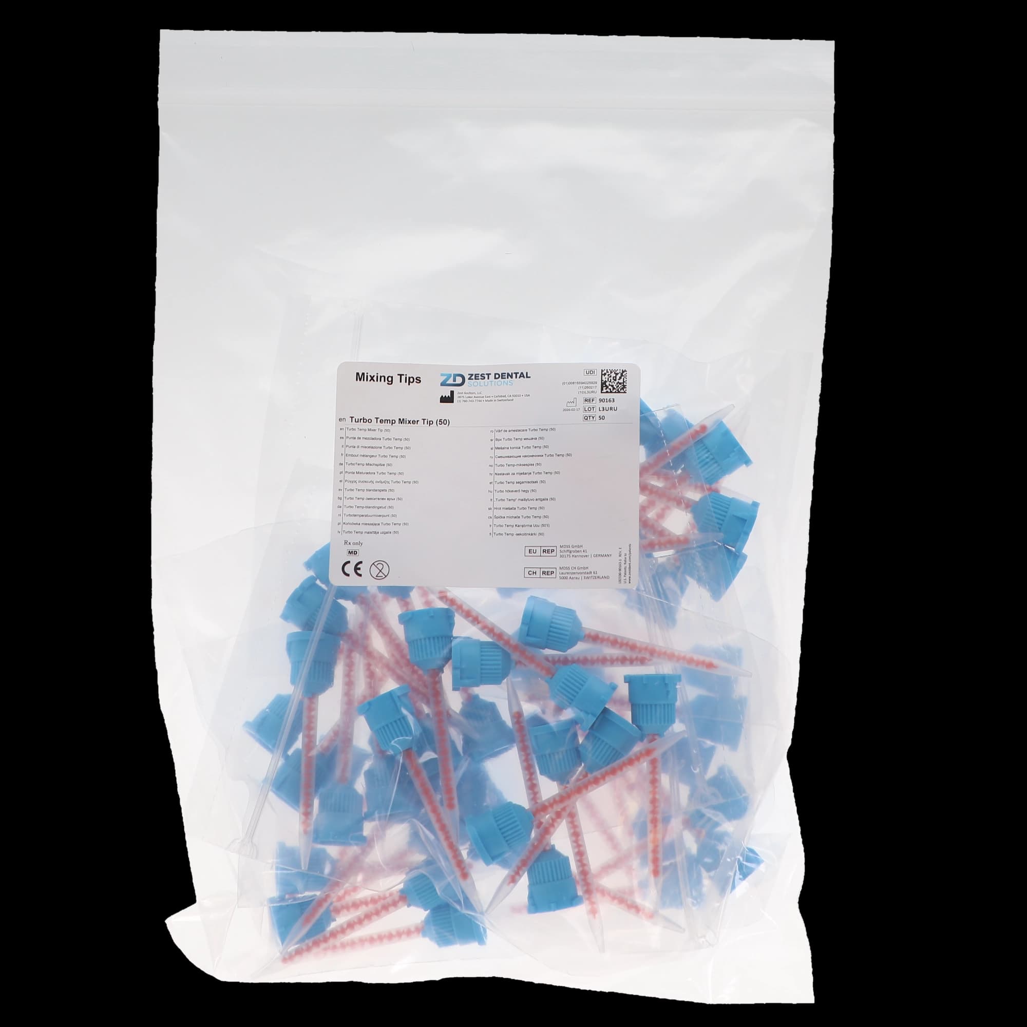 Danville Materials Turbo Temp 2 Mixing Tips, 4:1, Blue/Orange, 50/Pk, 90163 thumbnail 7