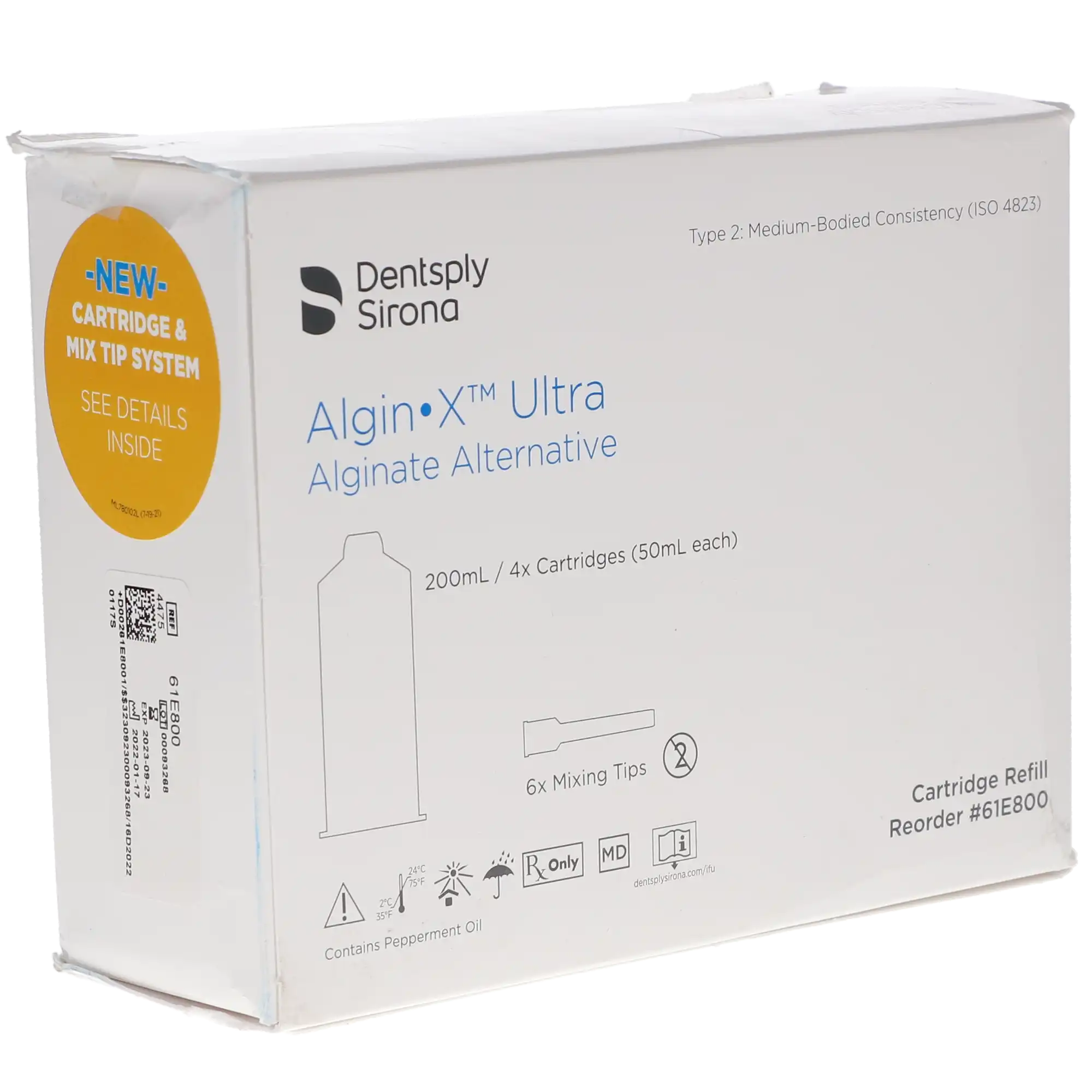 Algin-X Ultra Alginate Alternative, Fast Set, 50 ml Cartridges, 4/Pk, 61E800 thumbnail 4