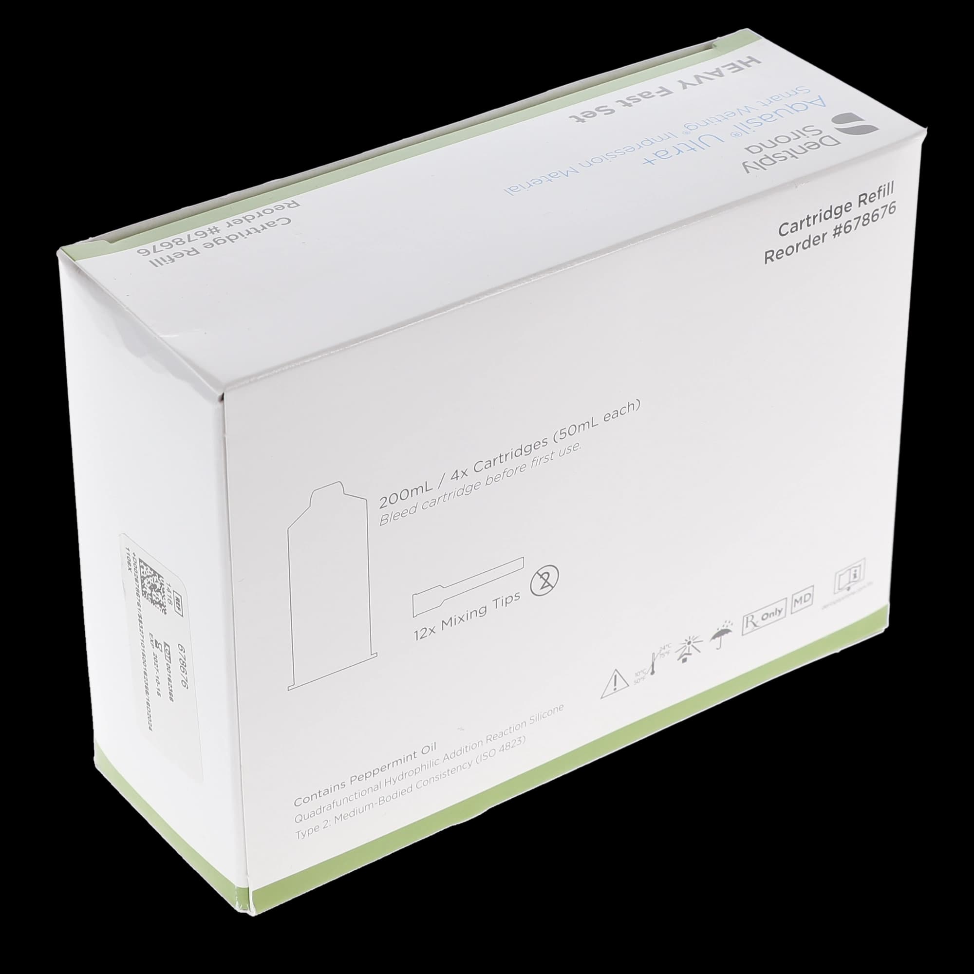 Aquasil Ultra+ Smart Wetting VPS Impression Material, Heavy Body, Fast Set, Light Green, Mint, 50 ml Cartridge Refill, 4/Pk, 678676 thumbnail 5