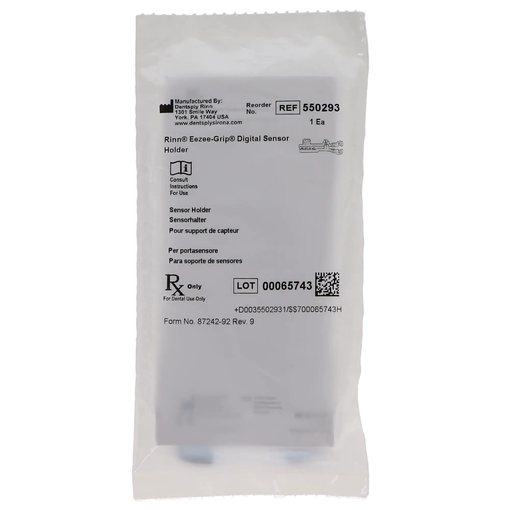 Eezee-Grip Digital Sensor Holder, Blue/Gray, 1/Pk, 550293 thumbnail 5