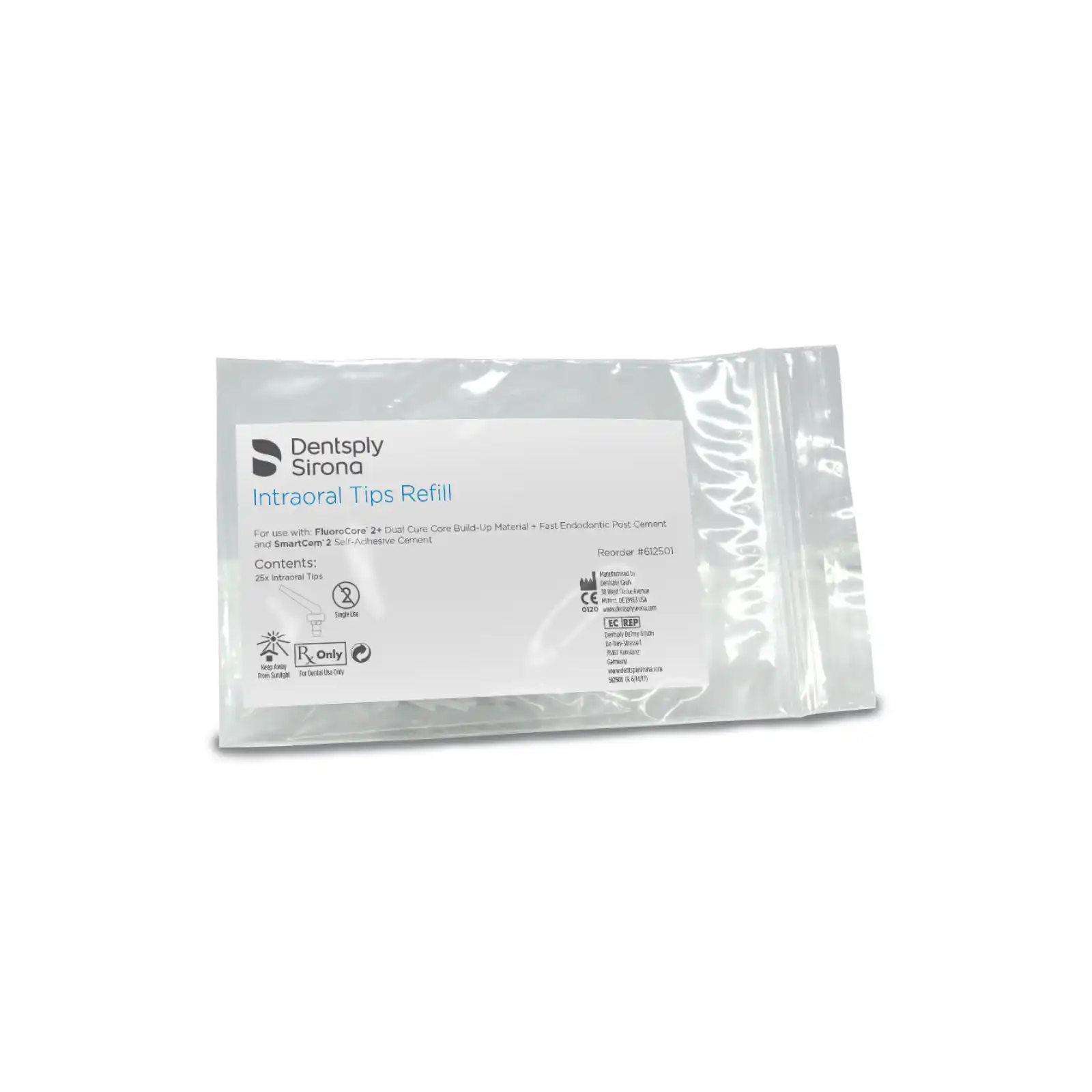 FluoroCore 2+ Intraoral Mixing Tips Refill, Clear, 25/Pkg, 612501 thumbnail 3