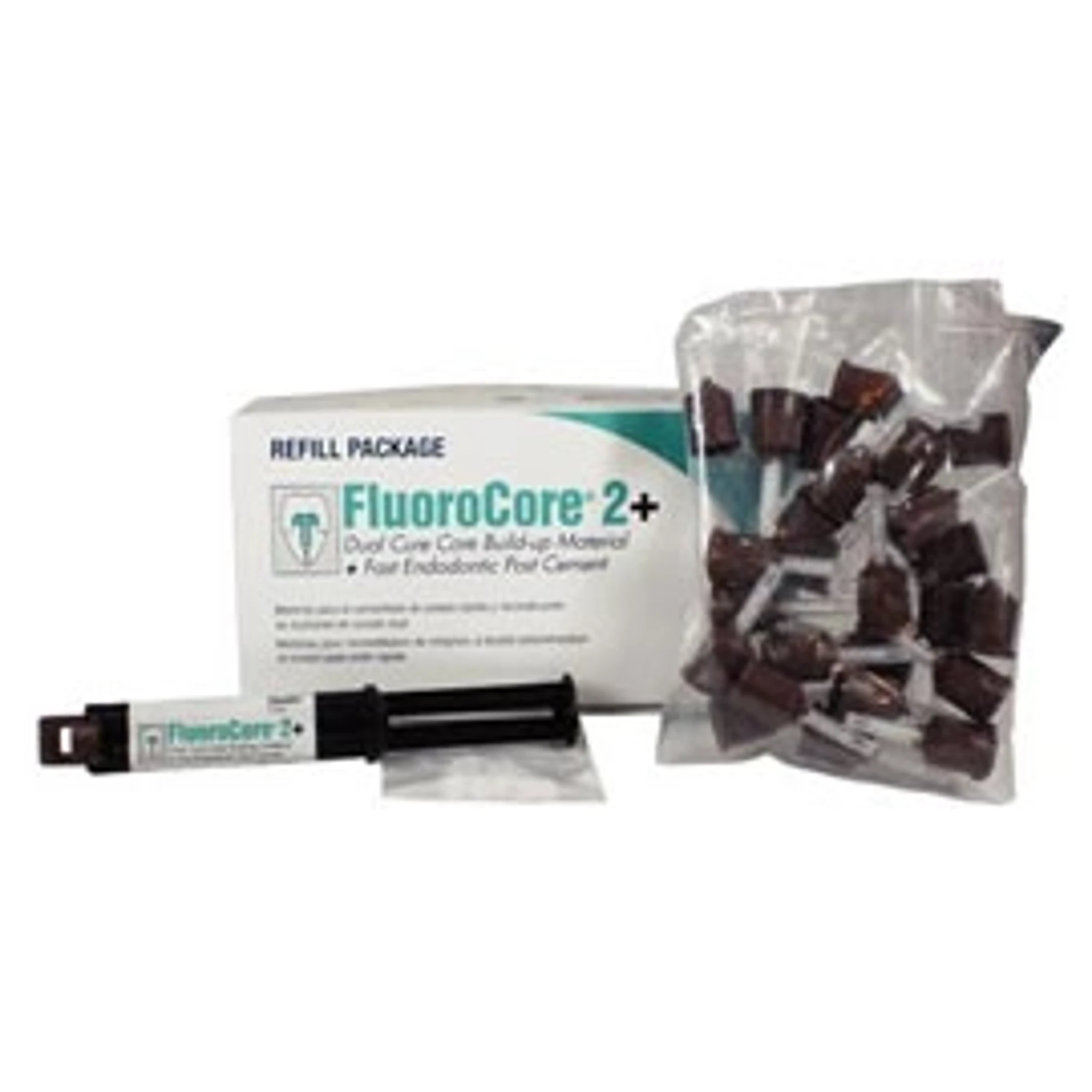 FluoroCore 2+ Core Build-Up Material, Dual-Cure, Regular Set, Syringe Refill, 4.75 g, Blue, 4/Pk, 612402 thumbnail 12