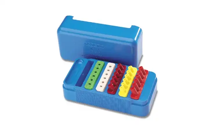 Dentsply Sirona Endo Instrument Organizer, Autoclavable, Blue Plastic, 10 cm x 5 cm x 4.5 cm, 1/Pkg, 671396 thumbnail 6