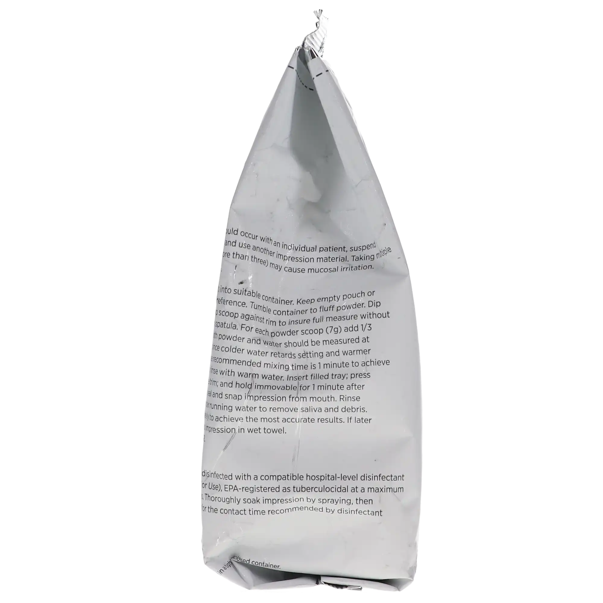 Jeltrate Dustless Alginate Impression Material, Fast Set, 1 lb (454 g) Pouch, 605200 - Jeltrate Alginate Impression Material, Dustless, Fast Set, Can, 1 lb, 1/Pk - Image 1