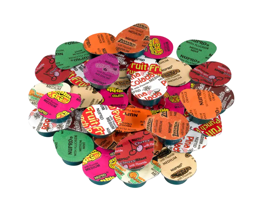 Nupro Prophy Paste, Coarse Grit, Fruit Punch, with Fluoride, Unit Dose Cups, 200/Box, 801334 thumbnail 6