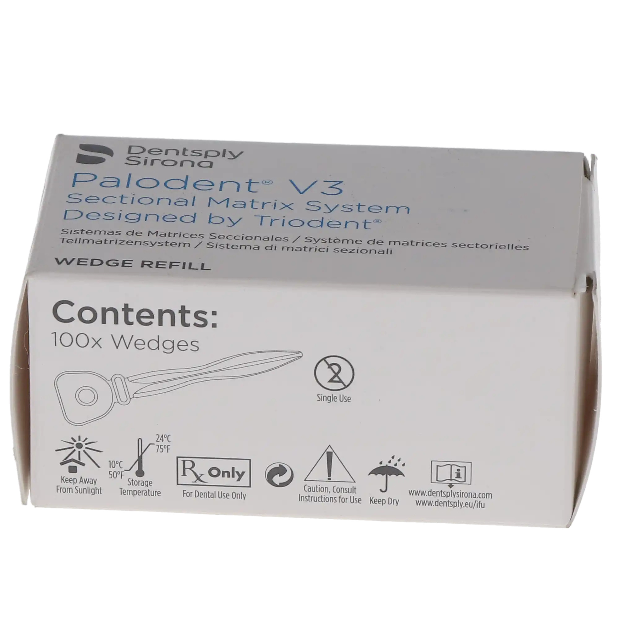 Palodent Plus Sectional Matrix System Wedge Refill, Large (Light Blue), 100/Pk, 659800 thumbnail 10