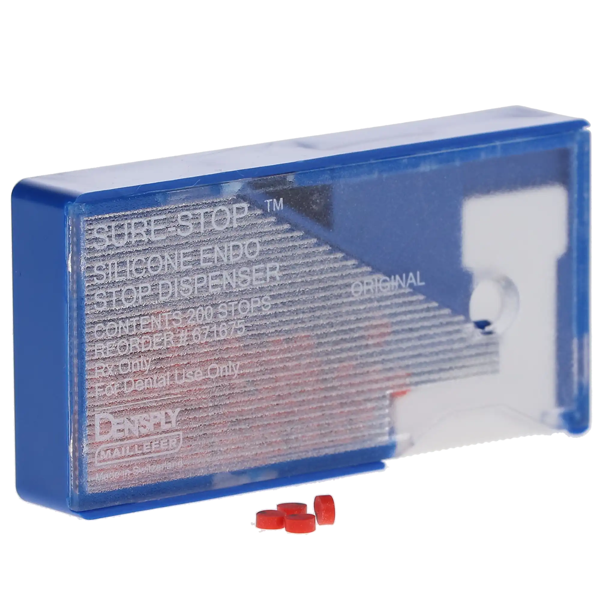 Sure-Stop Silicone Endo Stops with Dispenser, Red, 200/Pk, 1.5mm, 671675 thumbnail 9