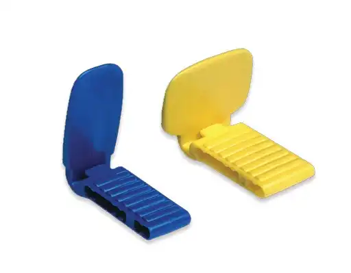 Dentsply Sirona XCP Color-Coded Anterior/Posterior Bite Blocks, Blue & Yellow, 20/Box (54-0863) thumbnail 3