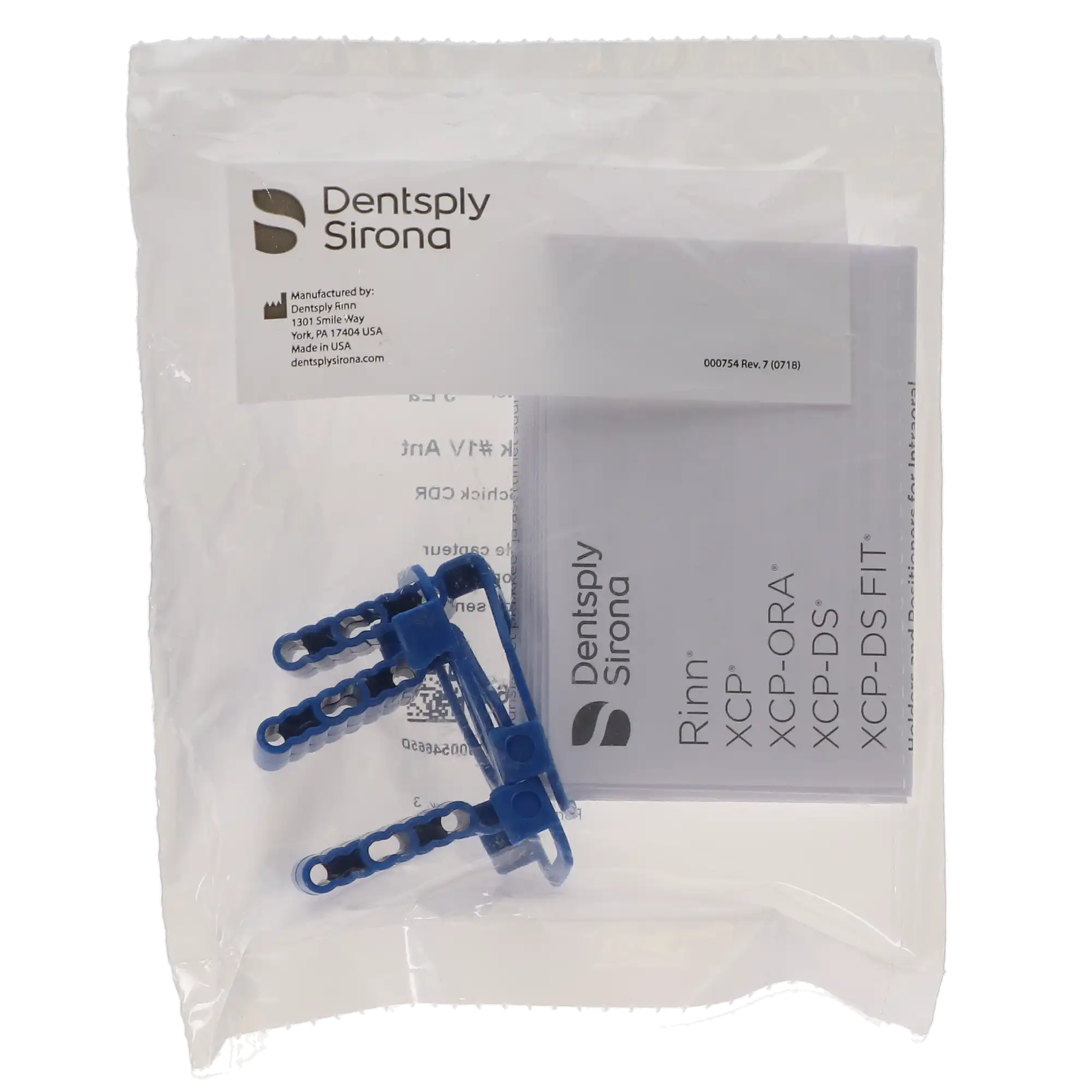 XCP-DS® Bite Block Refills for Schick CDR Digital Sensors, #1 Vertical Anterior, Blue, 3/Pkg, 550621 thumbnail 6