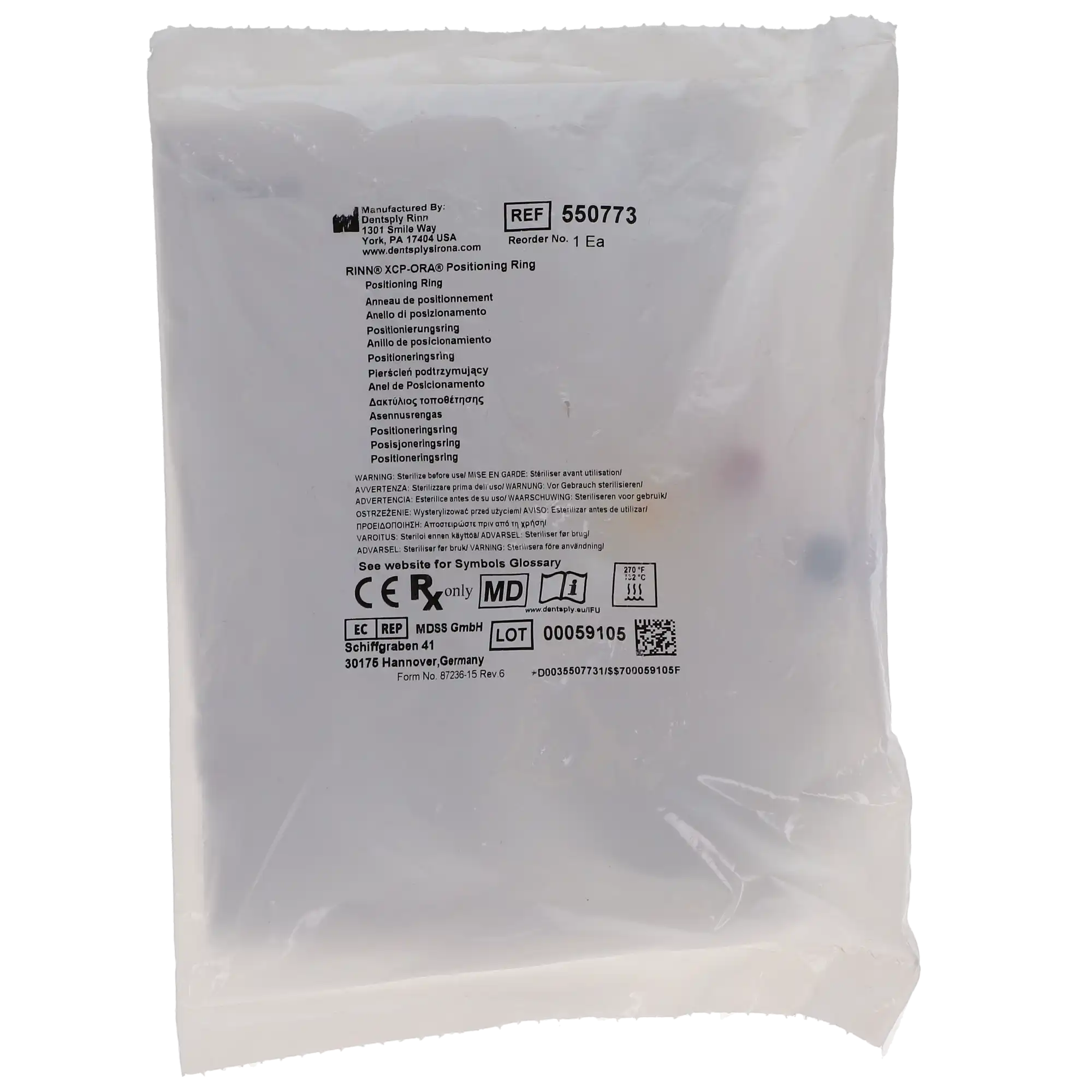 Dentsply Sirona XCP-ORA Positioning Ring Only, 1/Pk, 550773 thumbnail 6