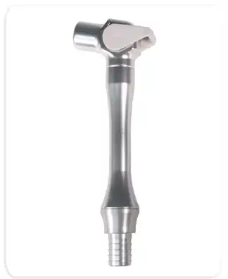 Bull Frog Ergo Vac 110° HVE Handpiece with 1/2" Swivel Tubing Adapter, Aluminum, Autoclavable, 1/Pk, B11171 thumbnail 2