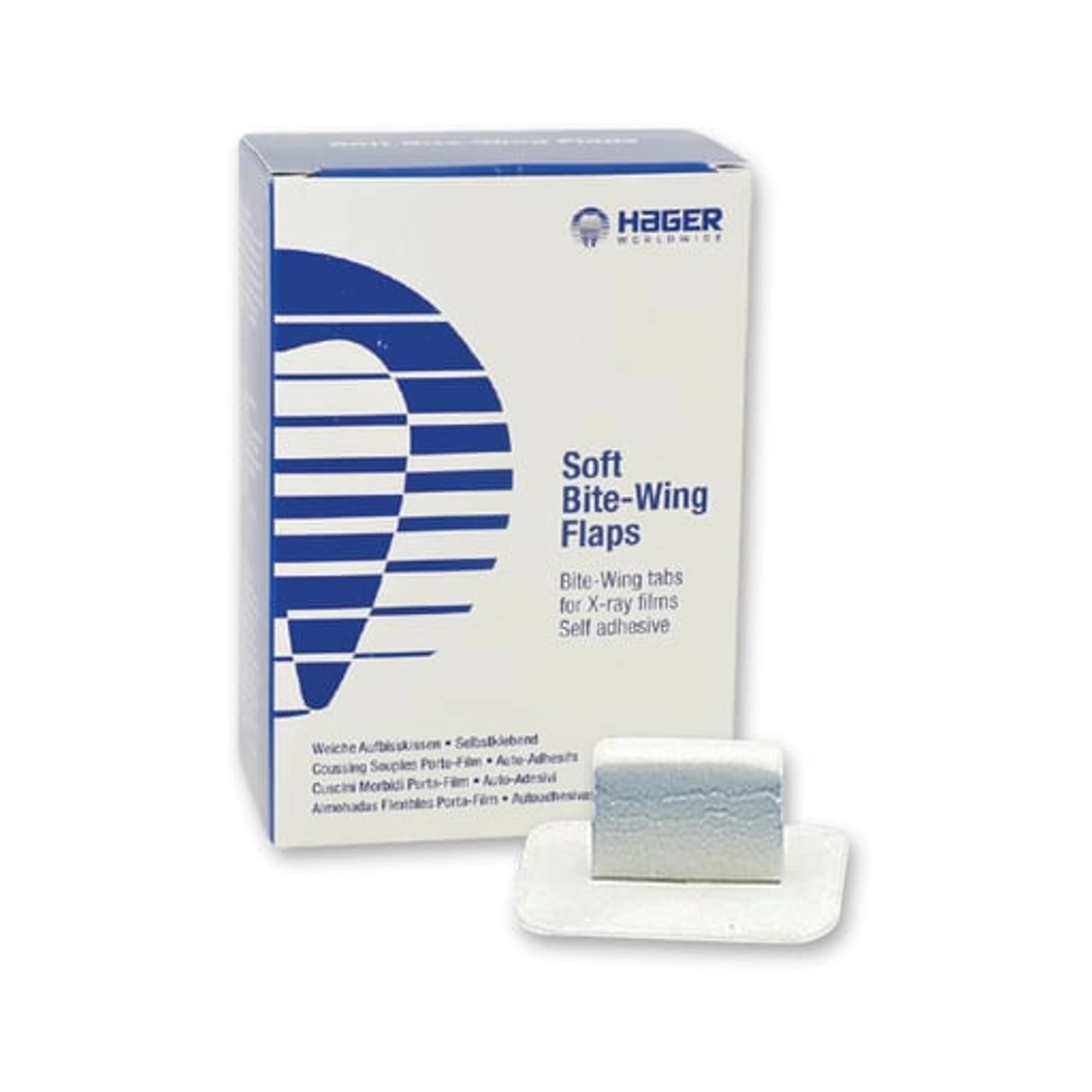 Hager Worldwide Soft Bite-Wing Tabs, White, Foam, Self-Adhesive, 500/Box, 656303 thumbnail 5