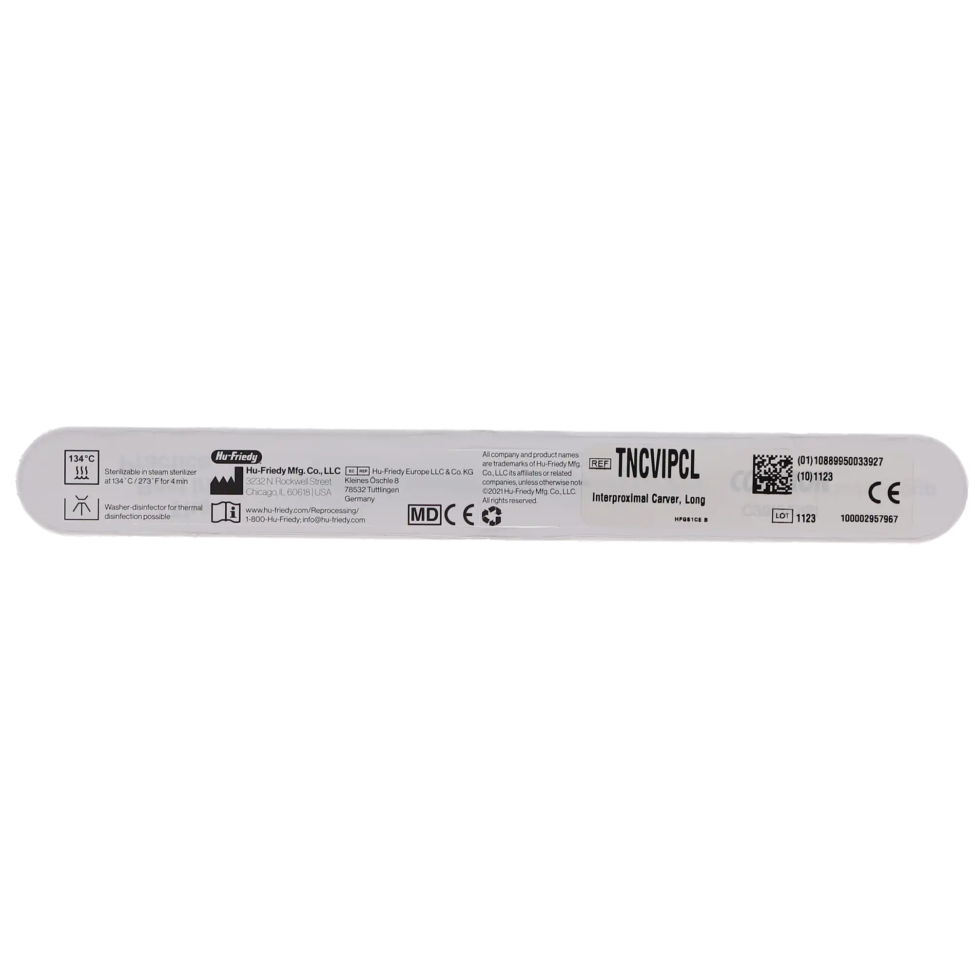 Hu-Friedy XTS Composite Interproximal Carver, Long #6S, Double-Ended, Satin Steel Handle, 1/Pk, TNCVIPCL thumbnail 5