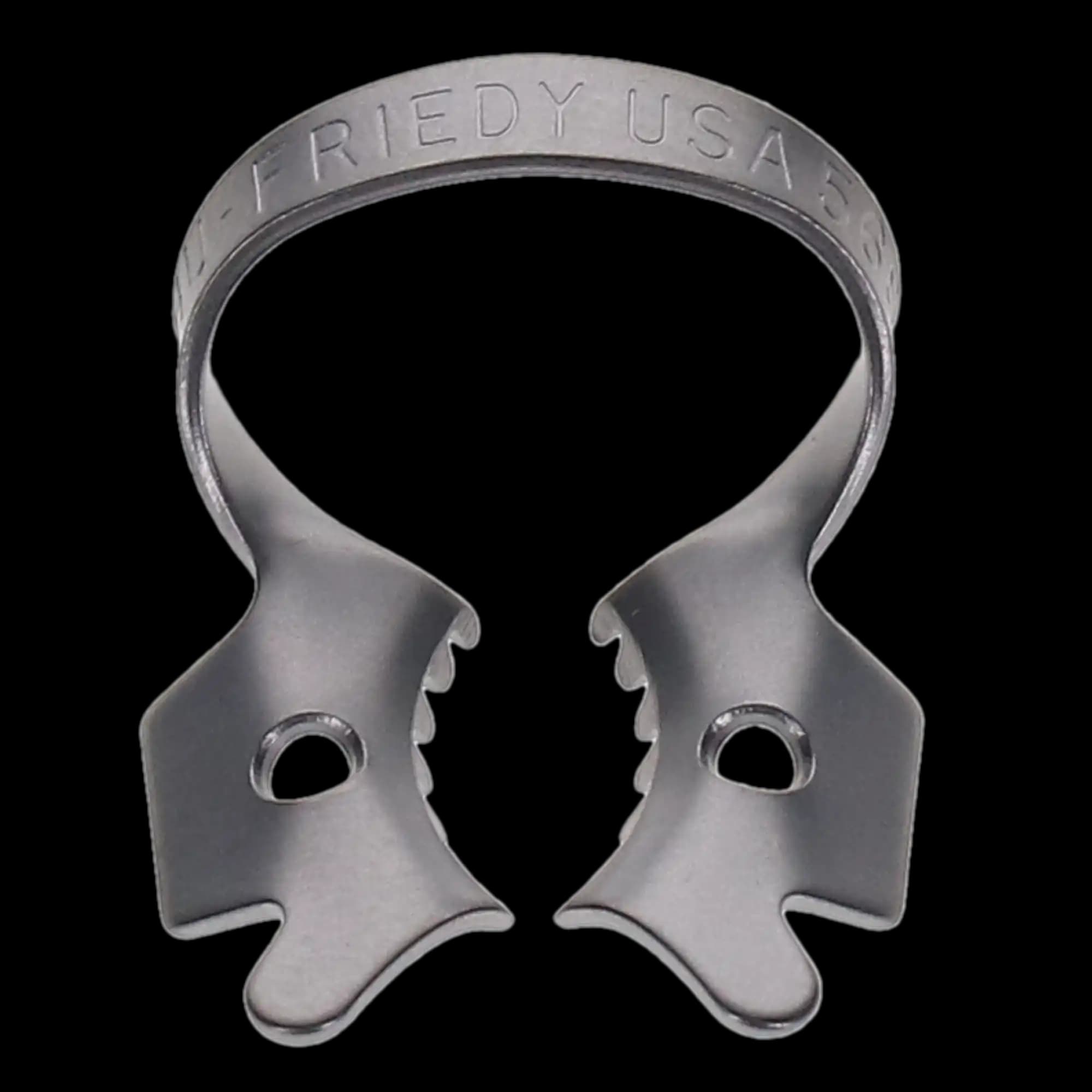 Hu-Friedy Satin Steel Rubber Dam Clamp, #56S, Winged, Molars, 1/Pk, RDCM56S thumbnail 6